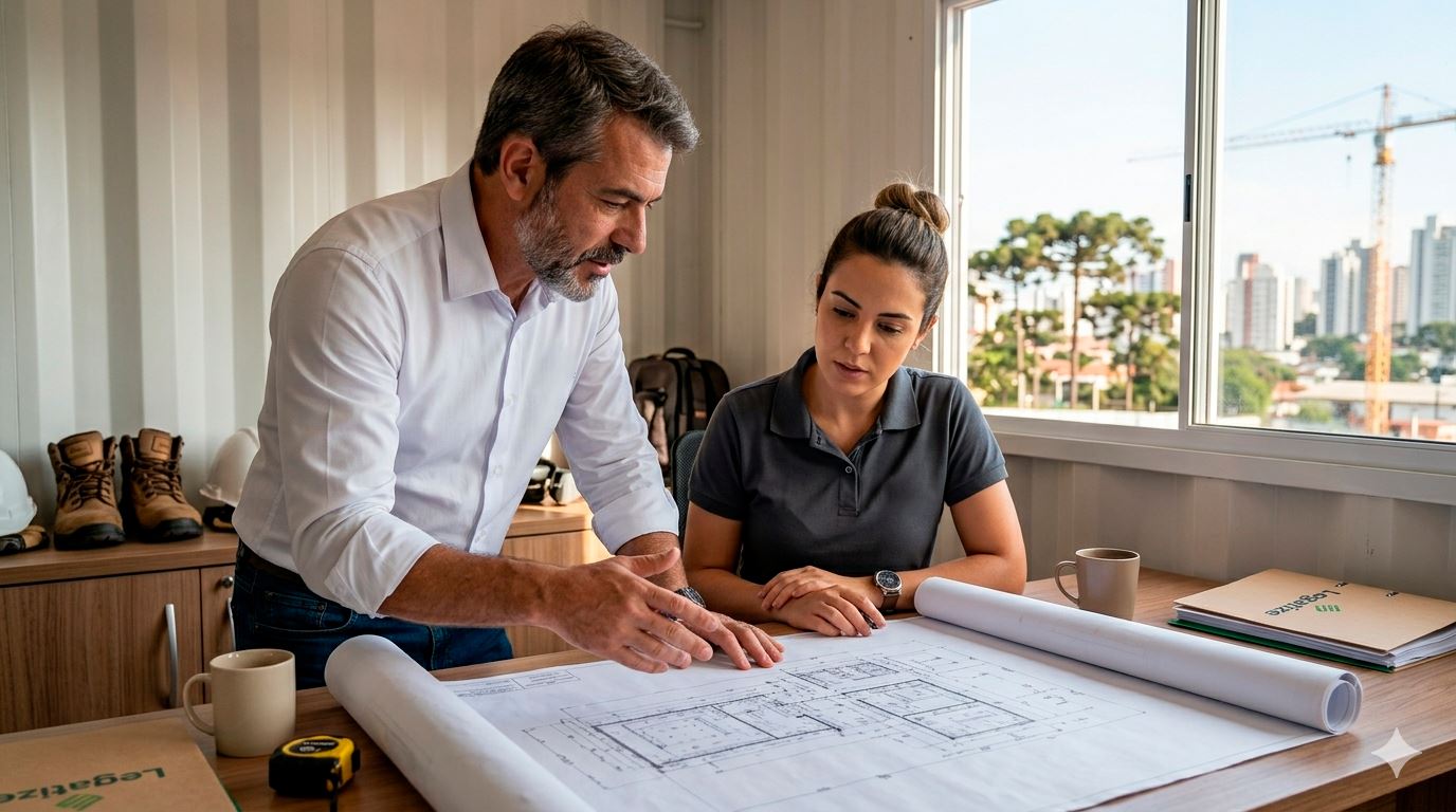 Equipe Legatize trabalhando no processo de regularização